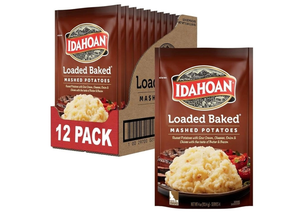 Idahoan Loaded Baked Instant Mashed Potatoes (12 pack)