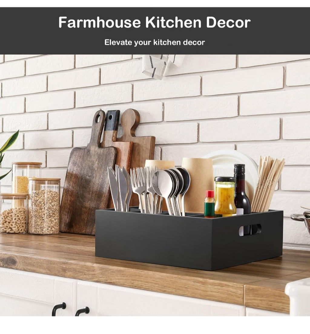 Wood Utensil Holder