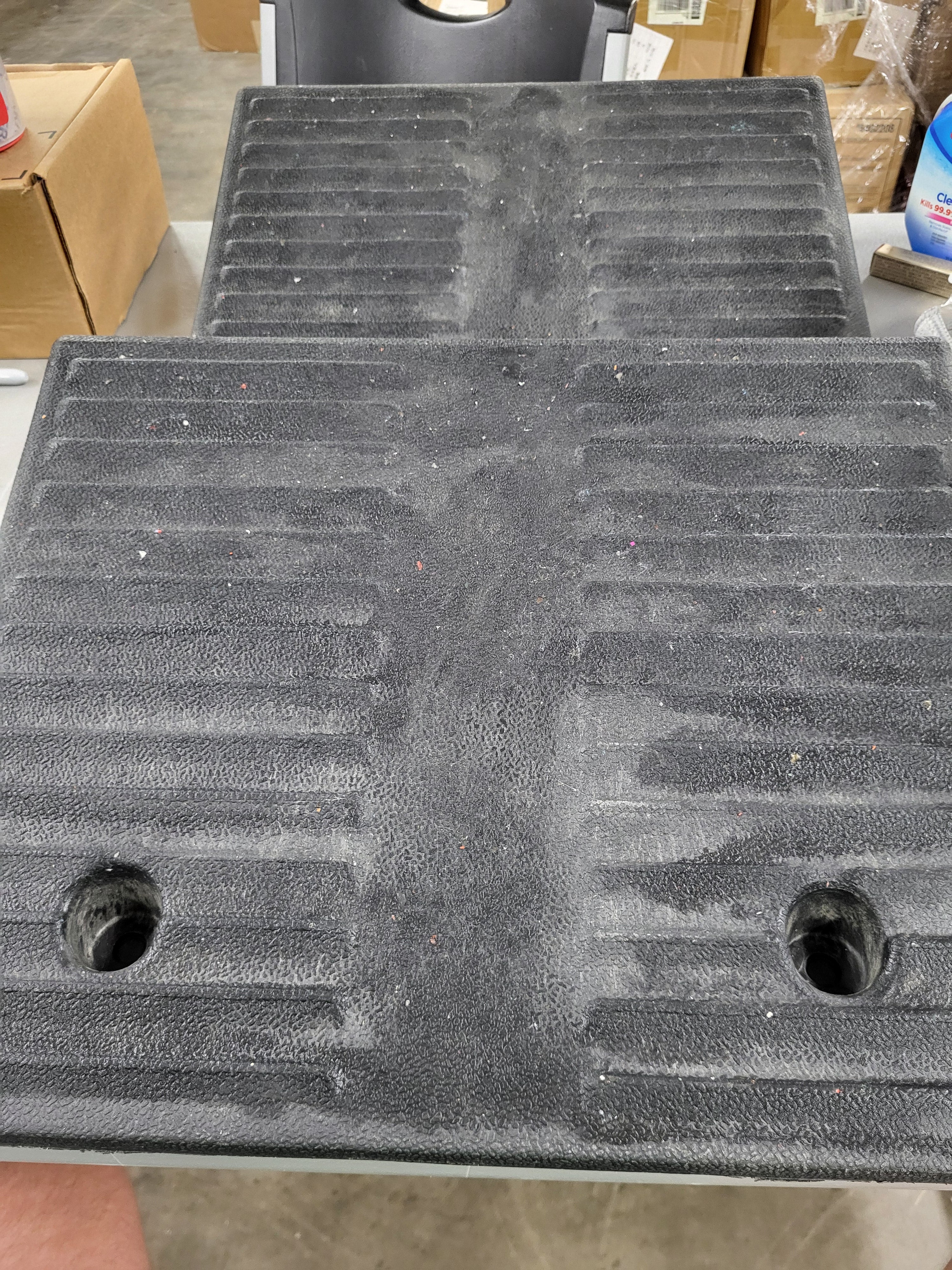 Rubber Curb Ramps for Driveway Curb Ramps for Sidewalks Door Ramps for Thresholds Heavy Duty 2 Pack 5 inch Rise Ramps for Wheelchairs Shed Ramp for Riding Mower 7000lbs Powersport Loading