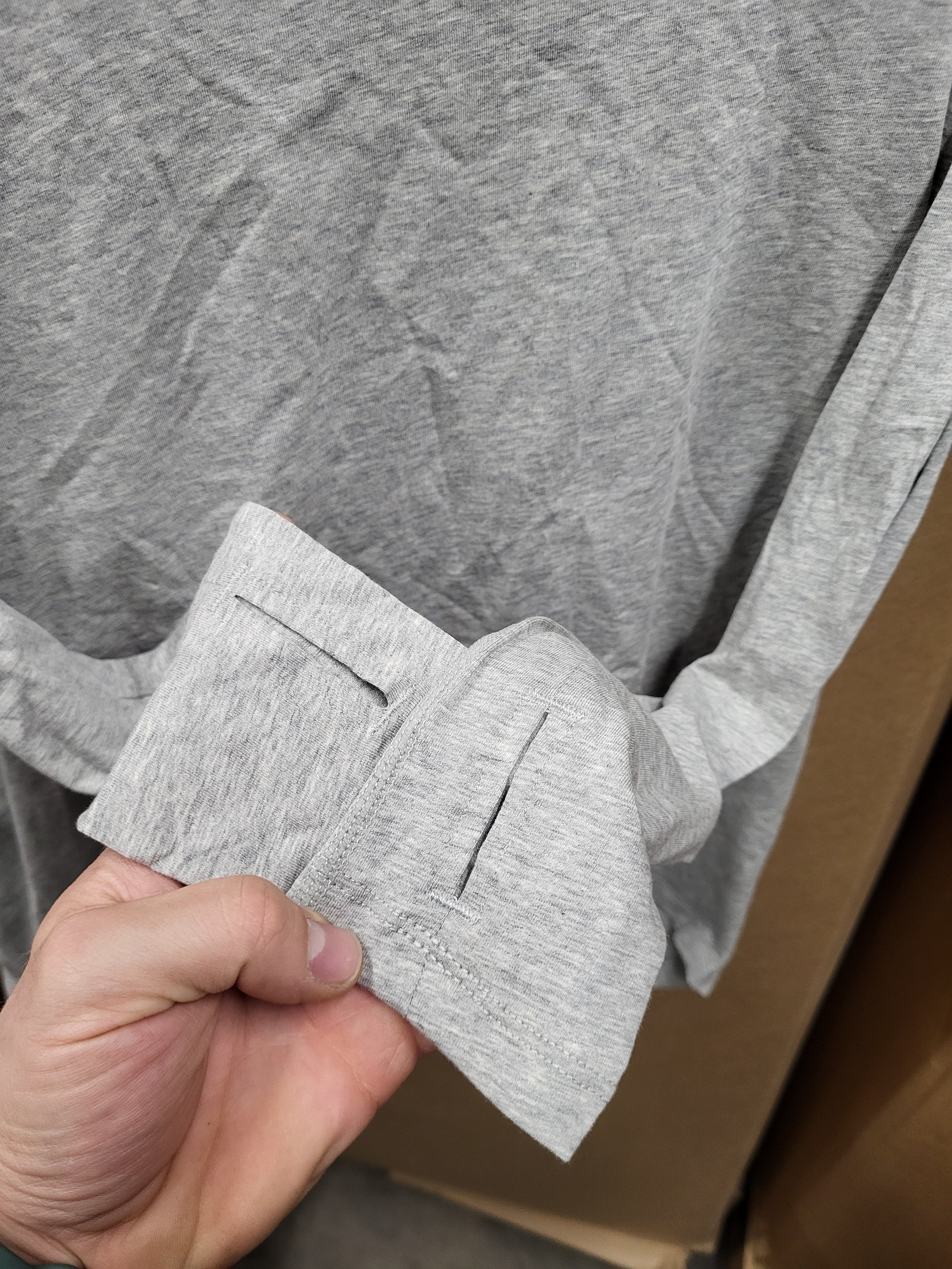 Long sleeve pull over top