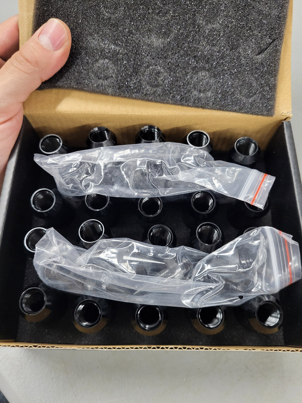 Spike Lug Nuts M12.5x1.5 20pcs 60mm (Black)