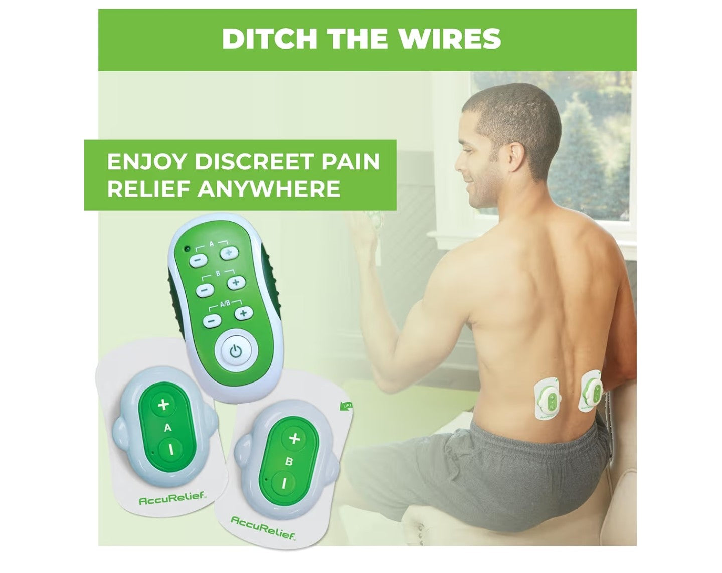 AccuRelief Wireless TENS Unit with Remote Control