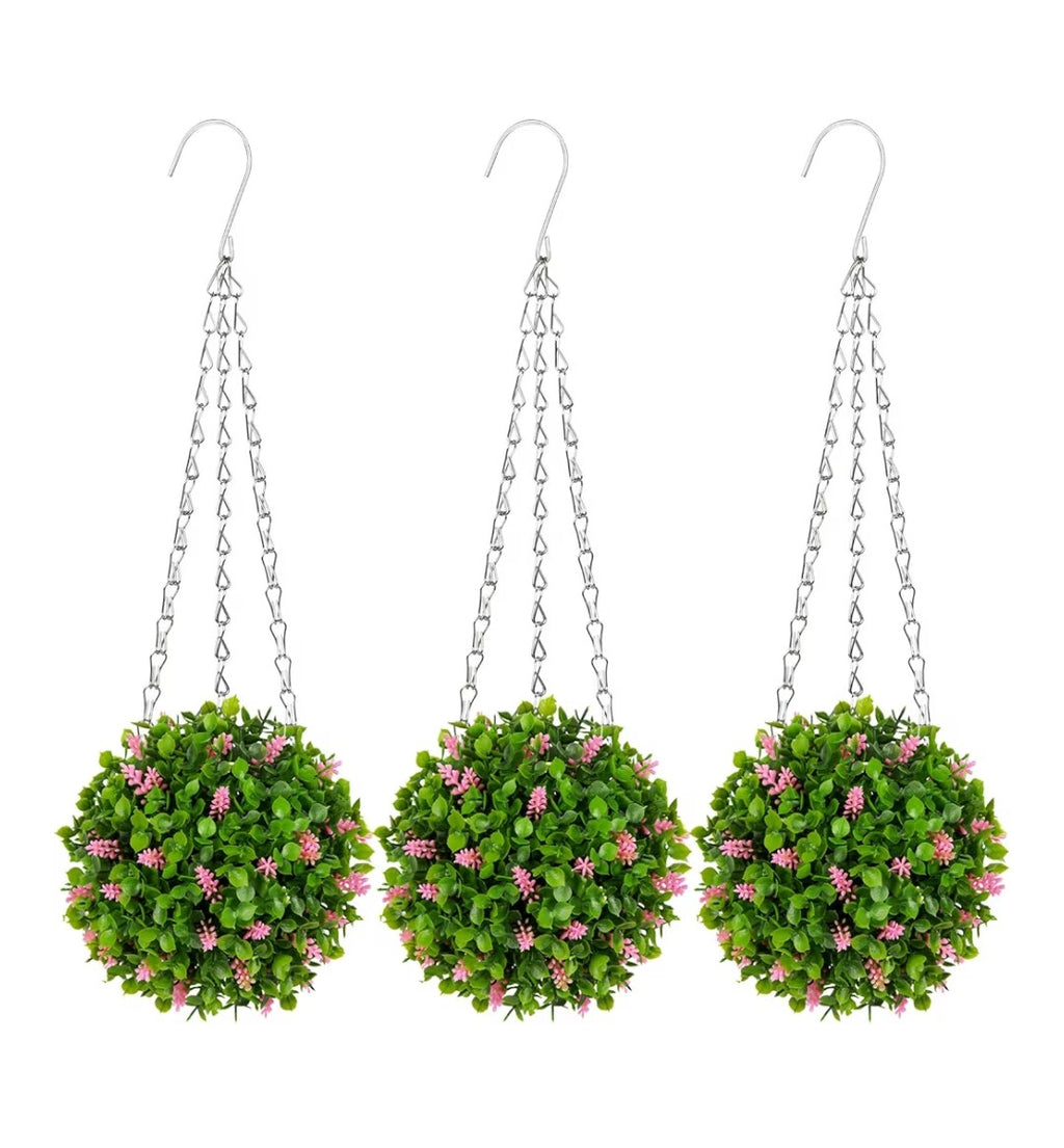 Artificial Hanging Ball Flowers 3pcs