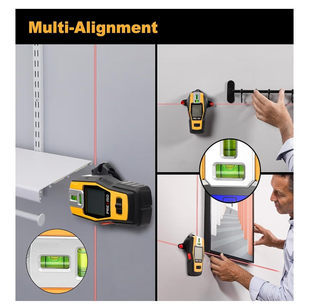 Prexiso 2-In-1 Stud Finder Laser Level
