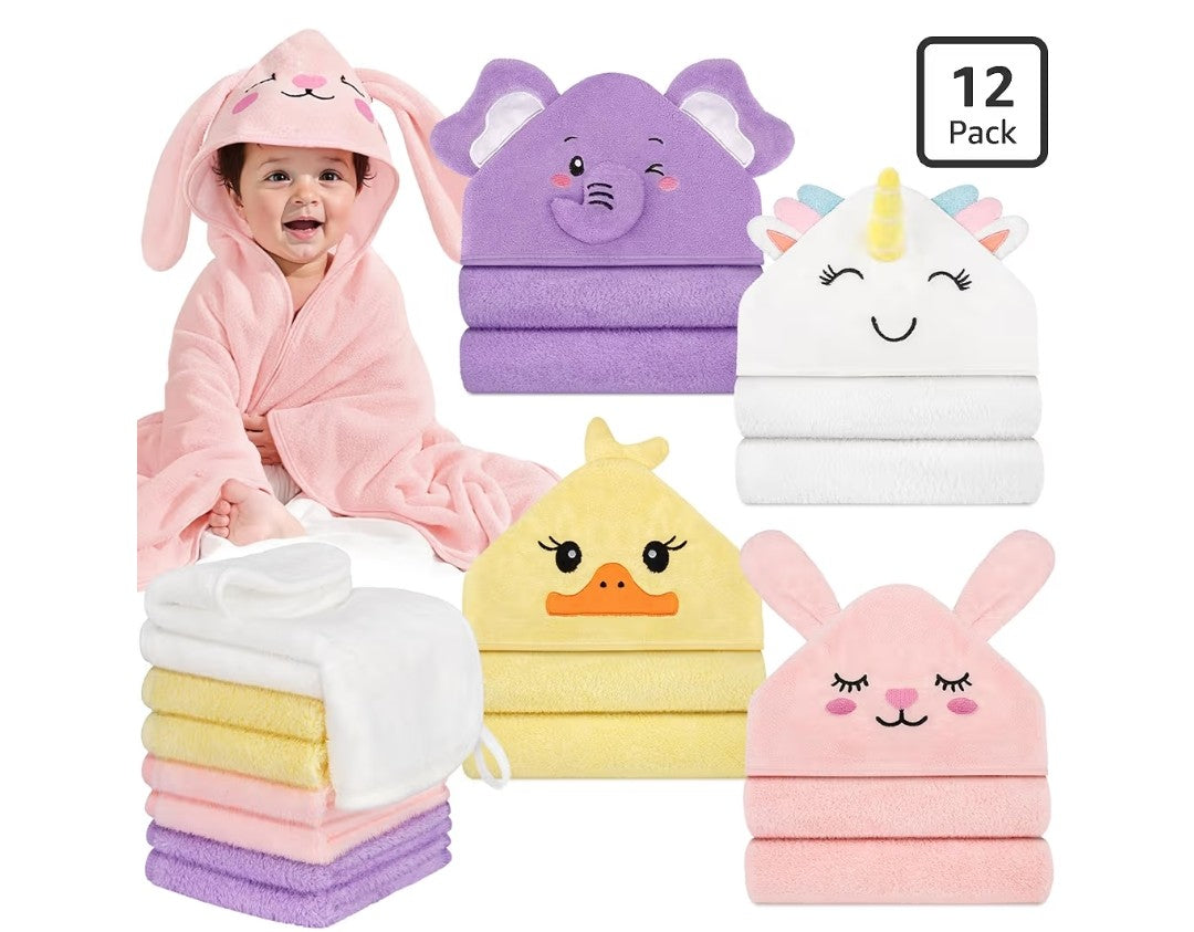 Animal Hooded Baby Bath Towels