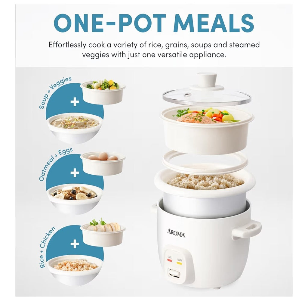 Aroma 1 Quart Rice & Grain Cooker