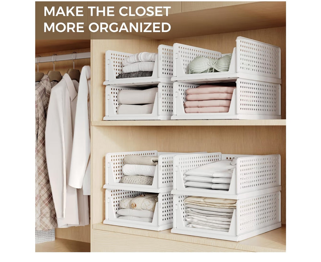 6 Pack Closet Organizers Storage Bins.