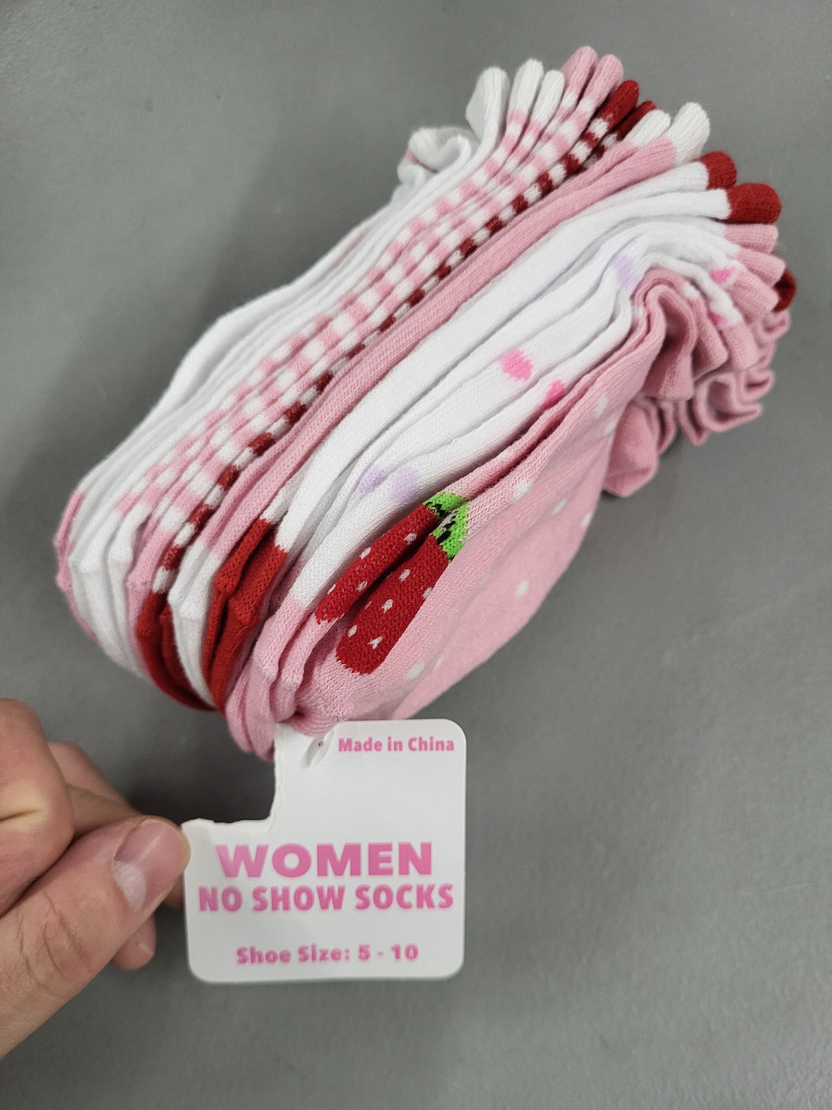 Womens No Show Socks, 10 Pairs (Shoe Size 5-10)