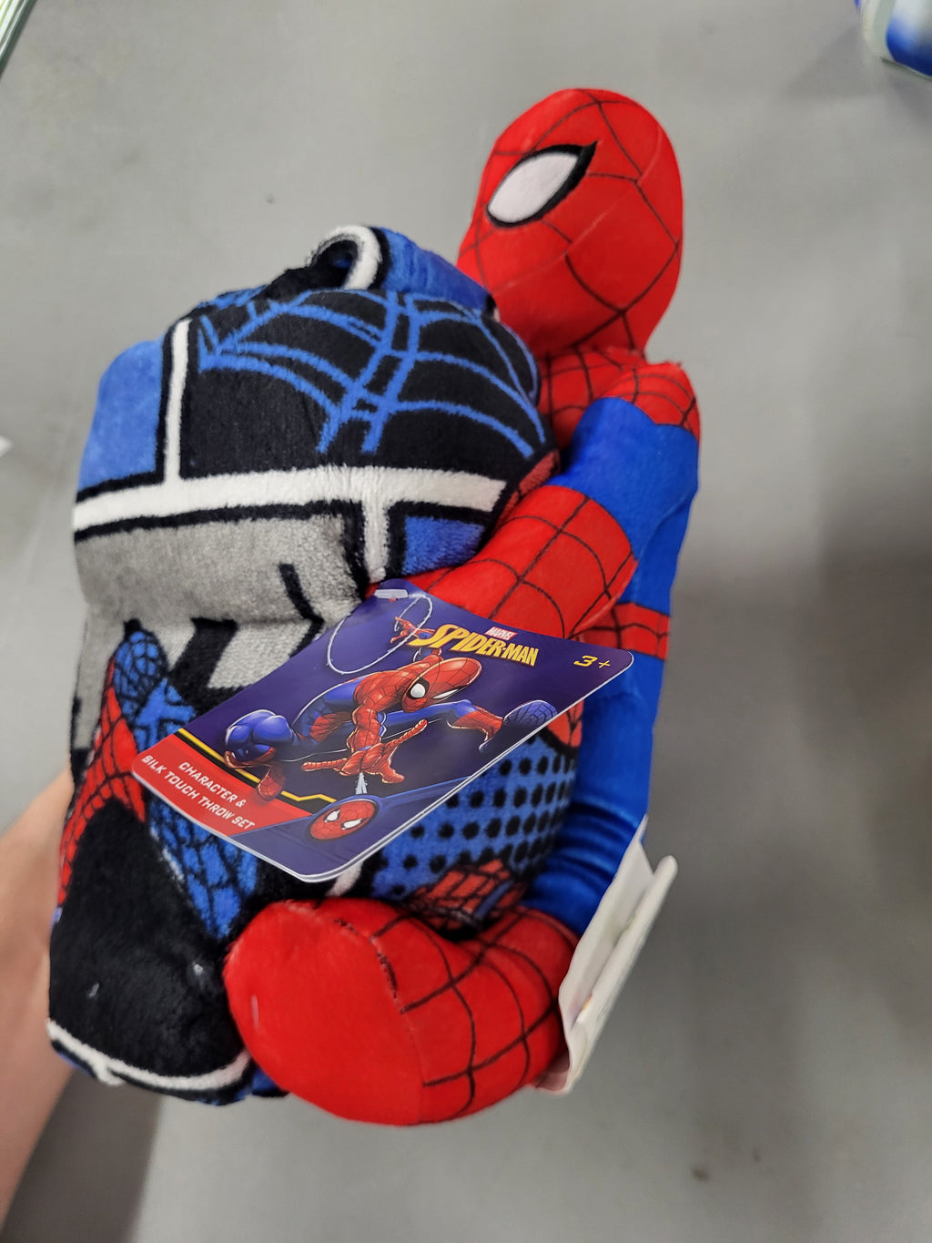 Spider-Man Plush Hugger and Throw Blanket Set