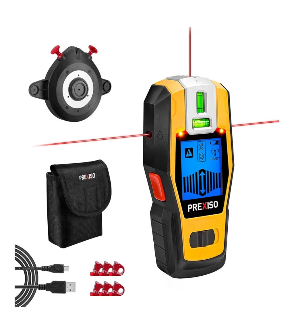 Prexiso 2-In-1 Stud Finder Laser Level