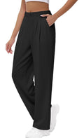 Womens Wide Leg Stretchy Pants (Medium)