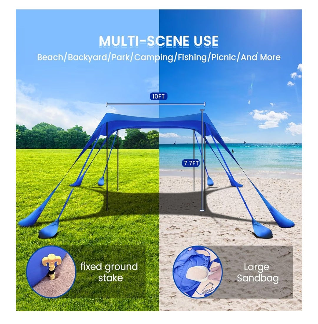 Beach Tent/Canopy 10x10ft