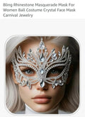 Bling Rhinestone Masquerade Mask