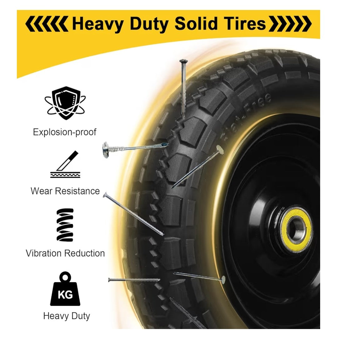 Solid Rubber Tires 13in 2 pack