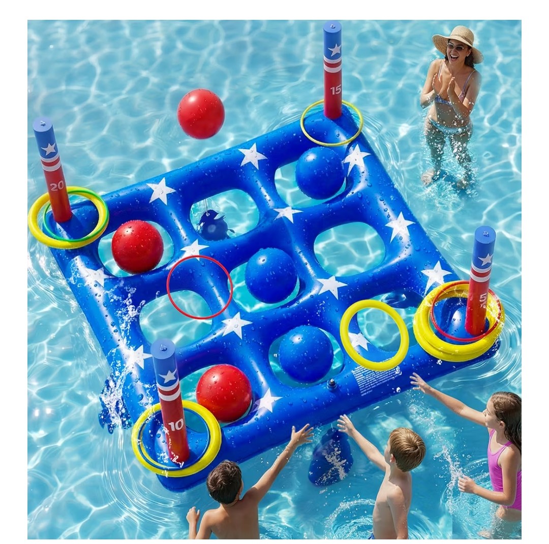 Inflatable Tic Tac Toe Pool Game