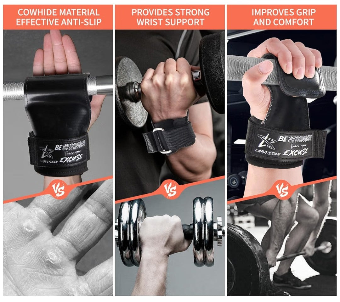 Lara Star Weight Lifting Wrist Straps