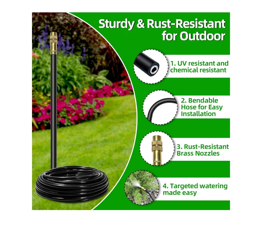 Drip Irrigation System for Garden 60ft