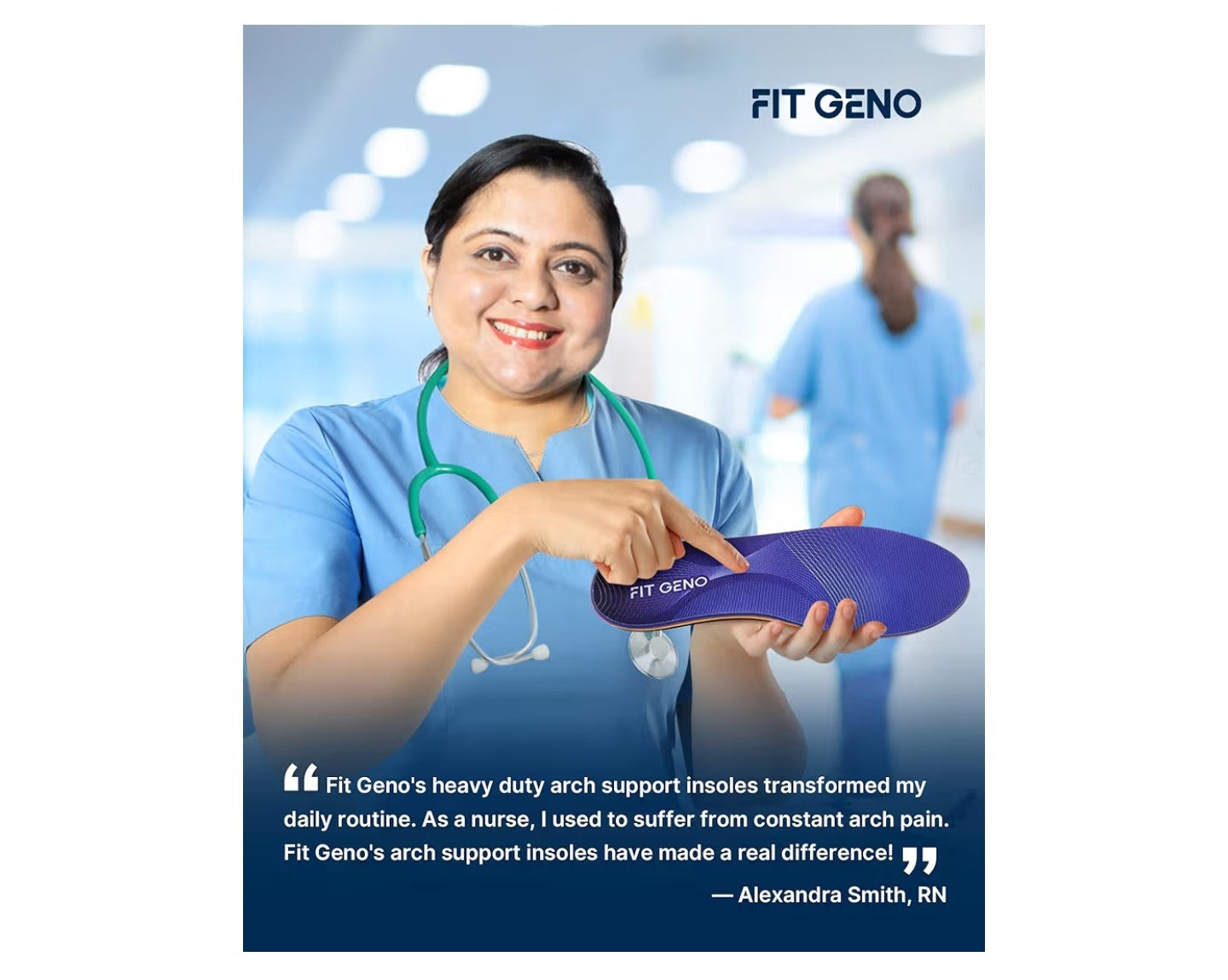 Arch Support Plantar Fasciitis Insoles: Fit Geno Orthotics