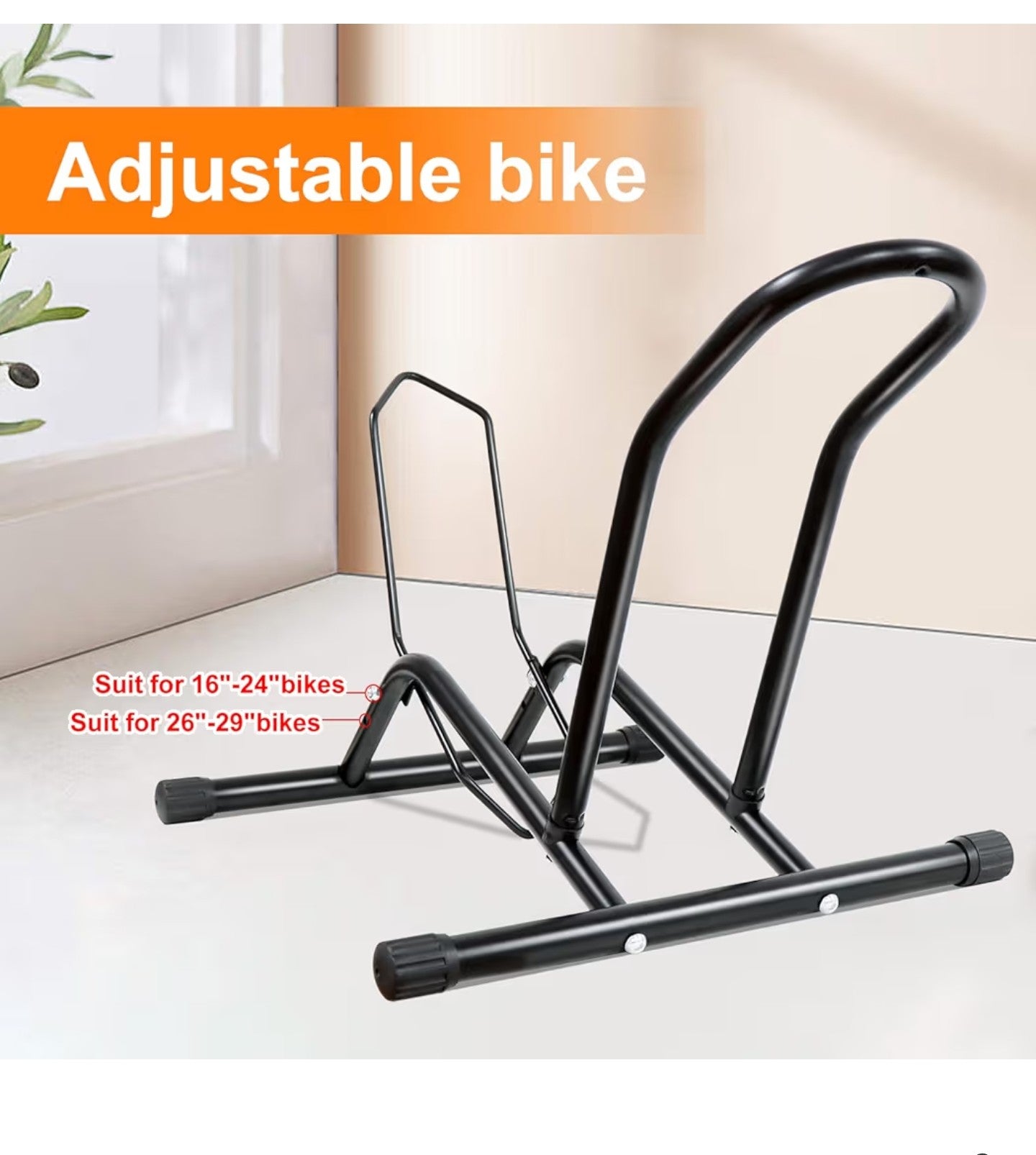 Bike Floor Stand Bikes Bicycle Rack for Outdoor and Indoor,Front And Rear Wheel Storage.