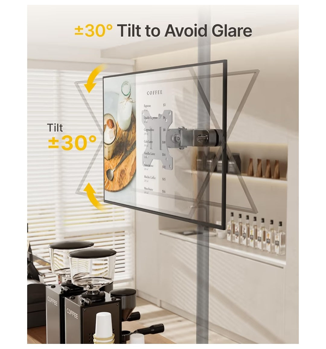 monTEK Pole Mount Monitor Arm