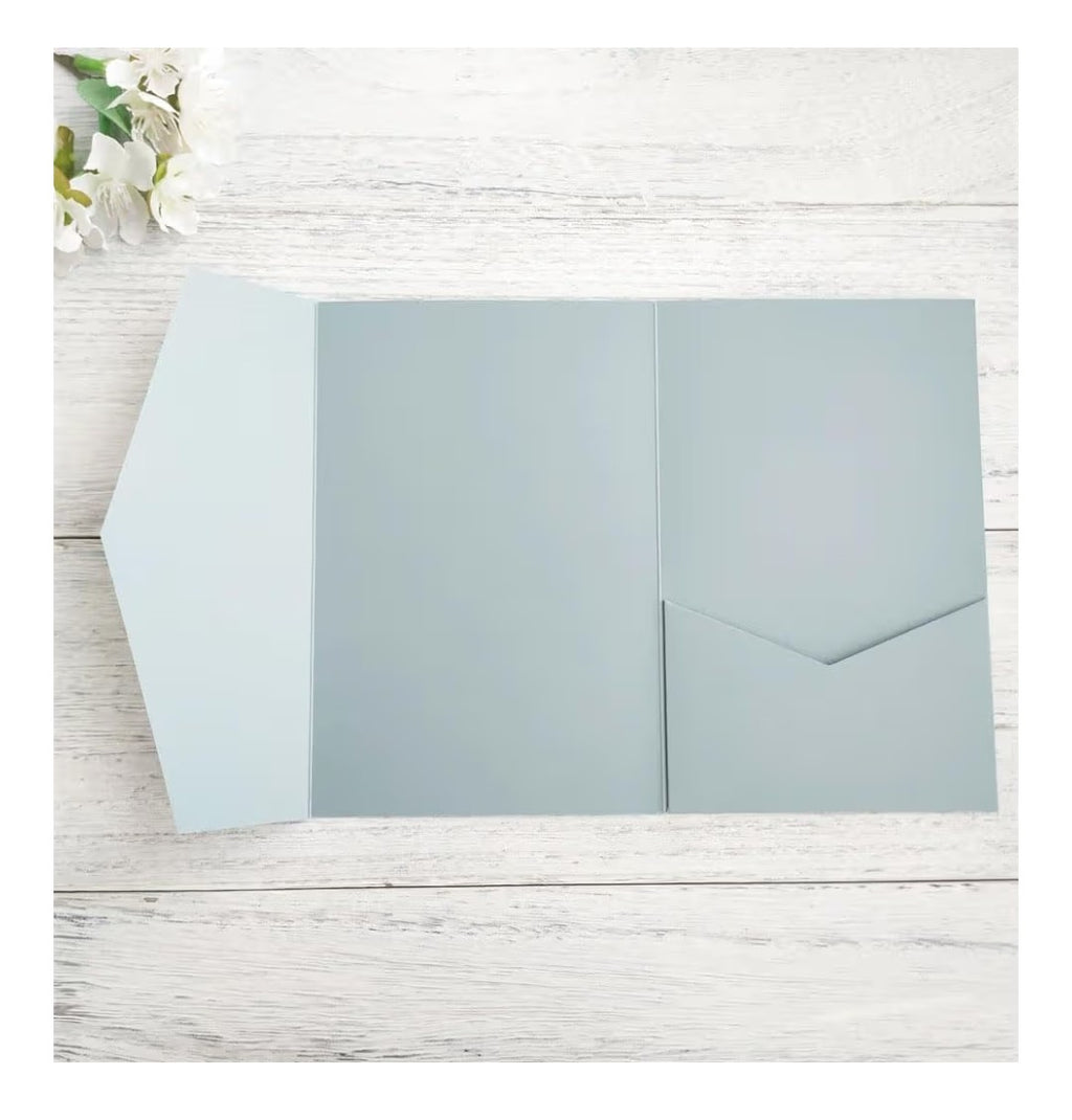 Invitation Pocket Envelopes (Lake Blue)