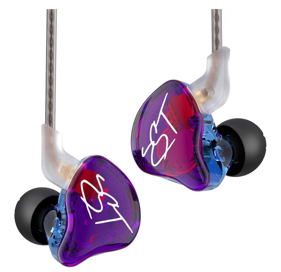 KZ ZST in Ear Monitor Headphones (Purple)