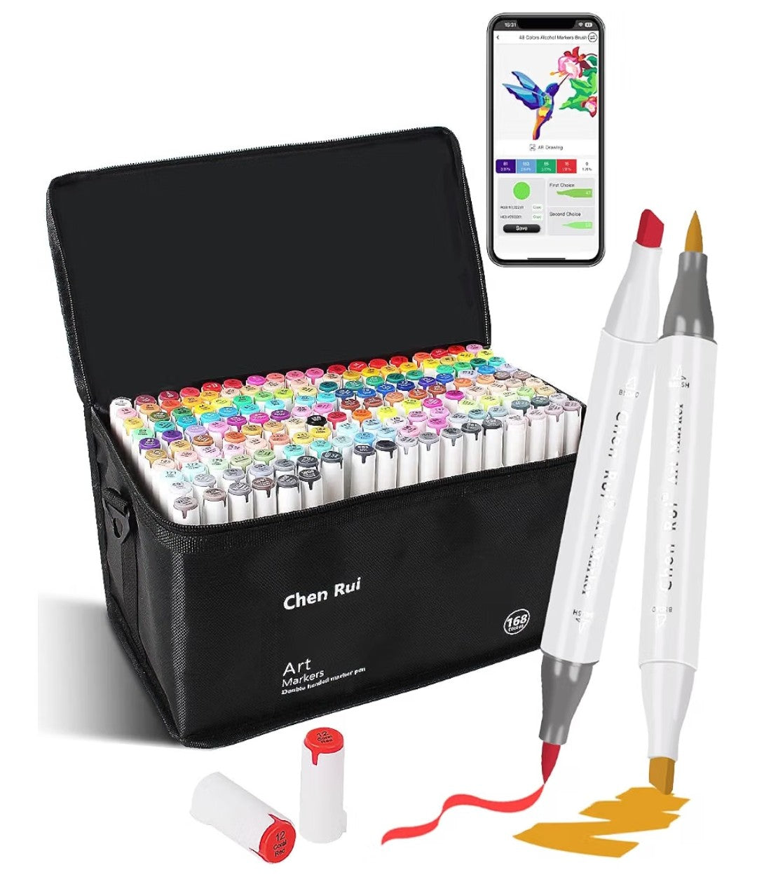 Art Markers, Dual Headed (168 Count)