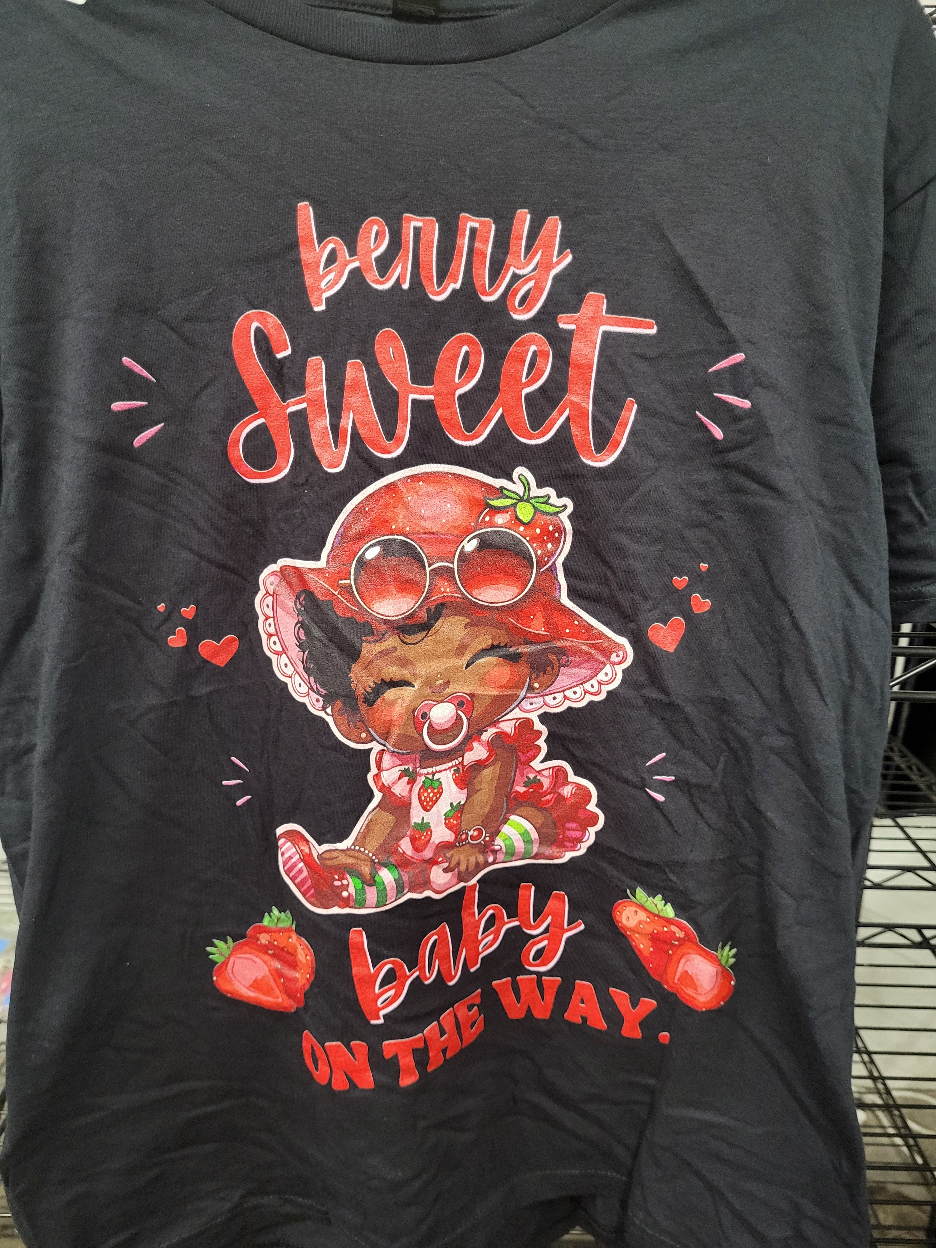 Berry Sweet Baby On the Way T-Shirt (Large)