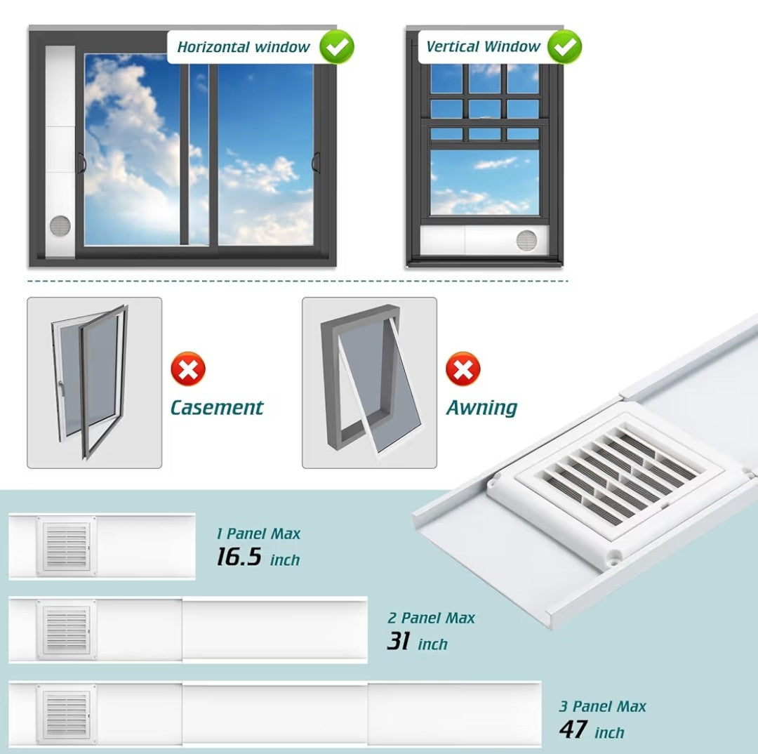 Daisypower Dryer Vent Window Kit