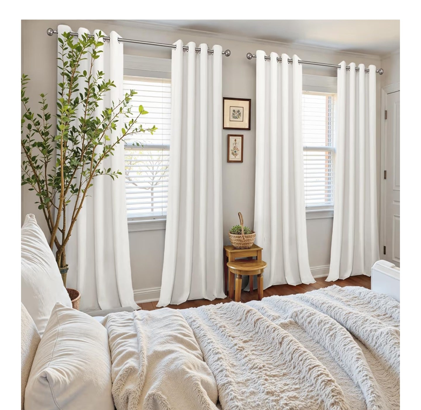 YoungsTex Curtains 96 Inches Long 2 Panels.