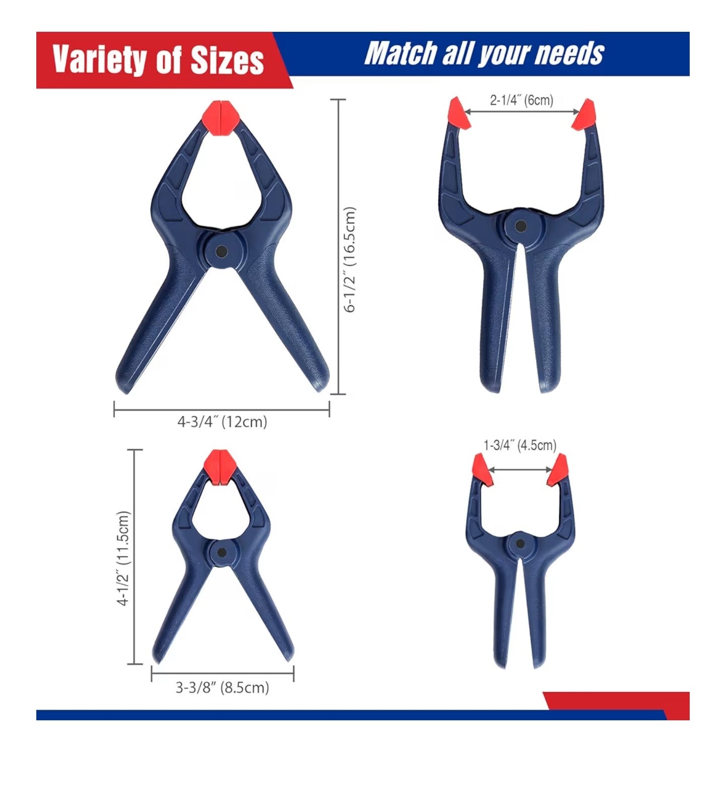 WORKPRO 8-Piece Clamp Set