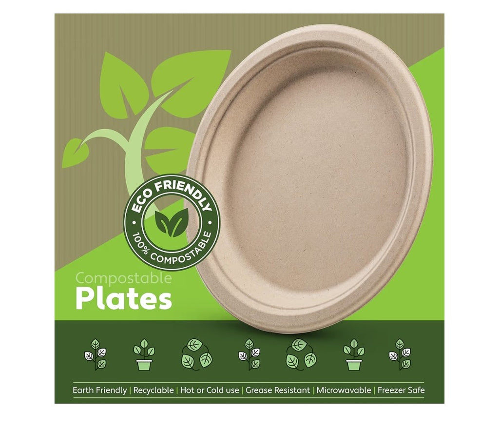 Munfix Compostable 9in Plates 150pack