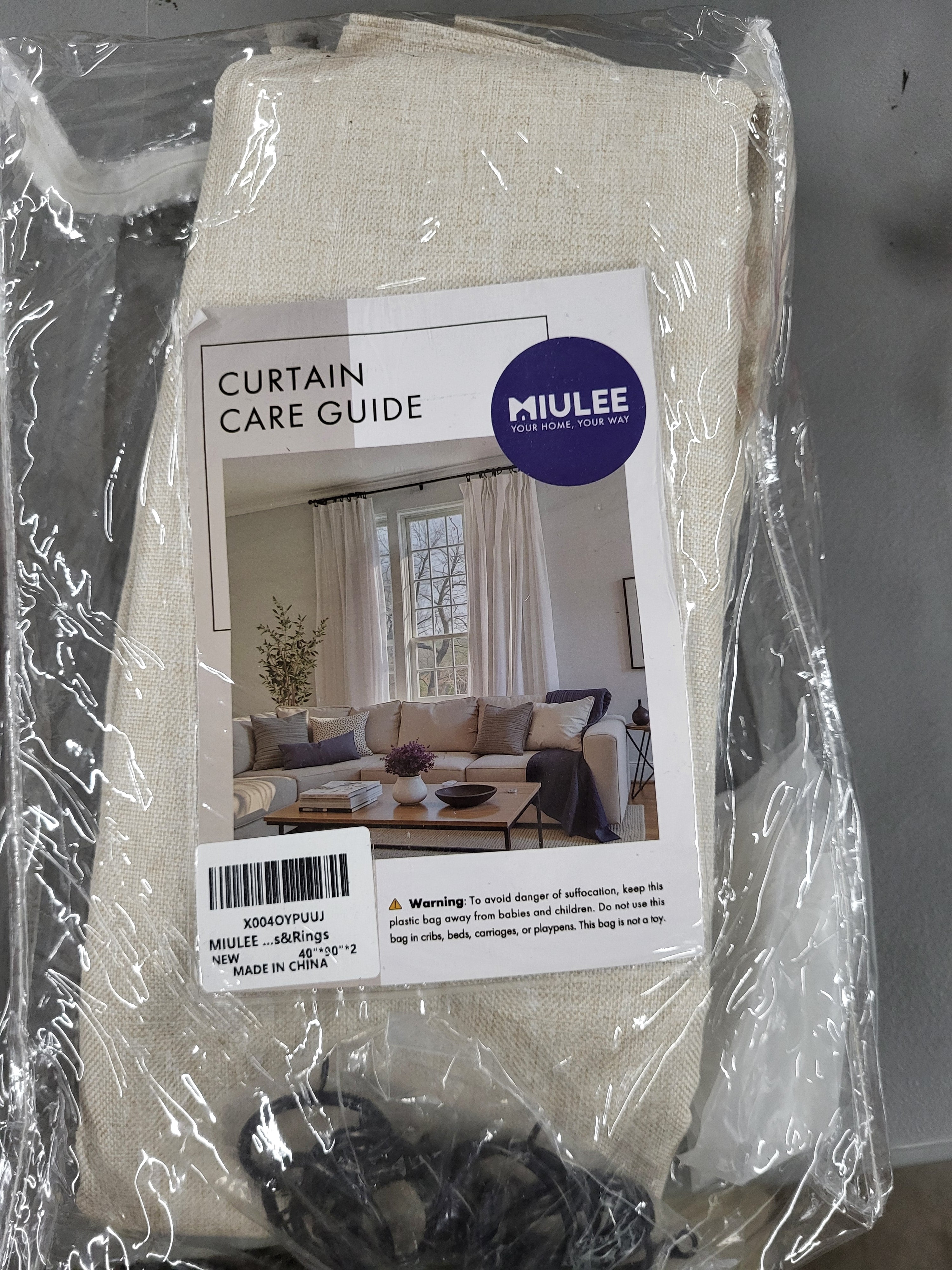 Pinch Pleated Curtains 40x90 inches (2 panels)