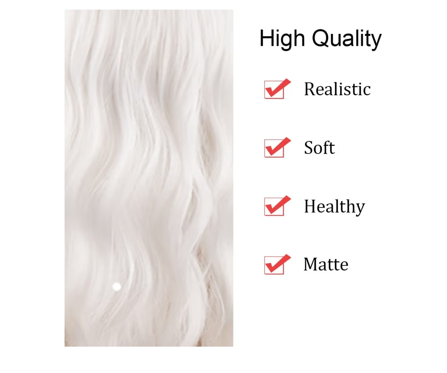 White Wavy Wigs With Bangs Short Bob Wavy Wig.