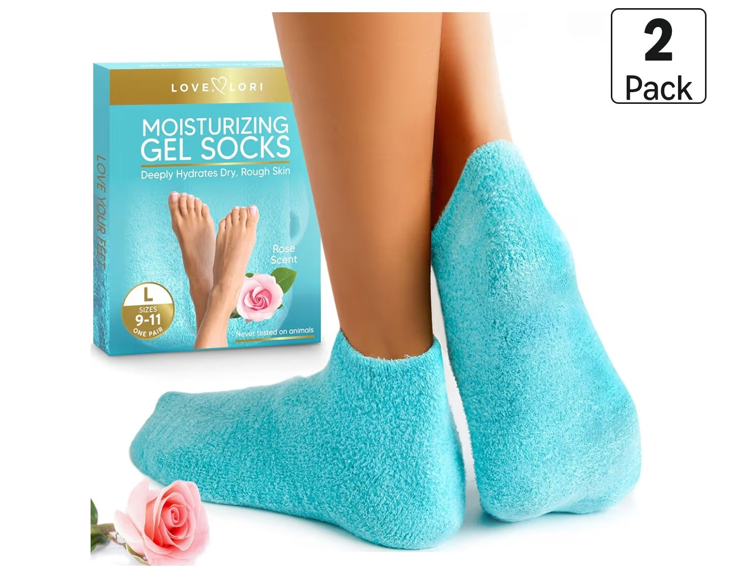 Moisturizing Socks (Size 9-11) – Gifts for Women.