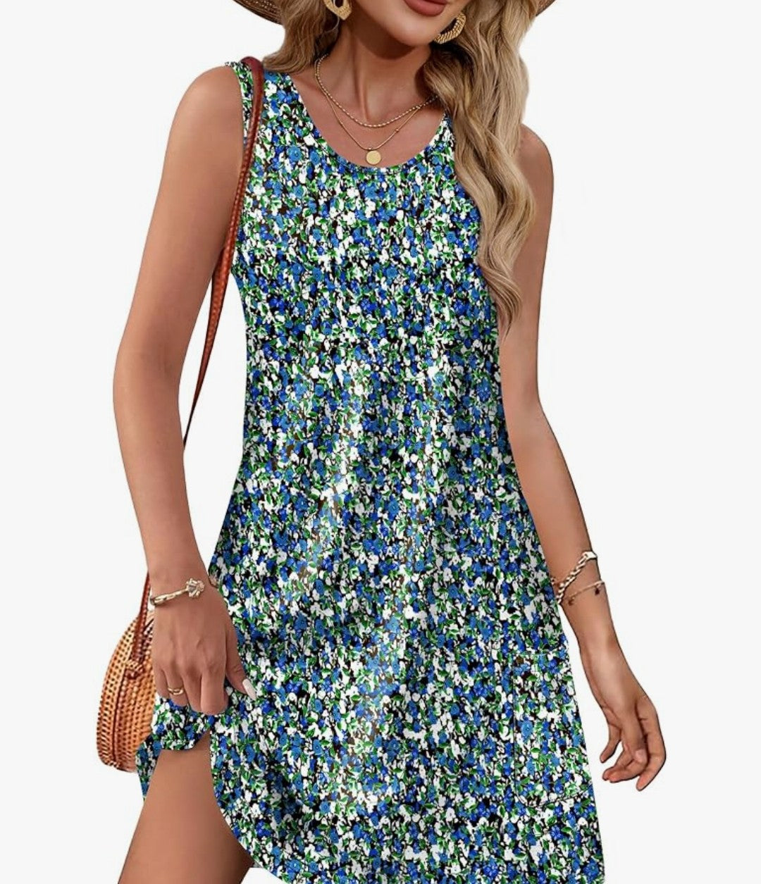 Summer Dress/Beach Cover Up with Pockets (Medium)