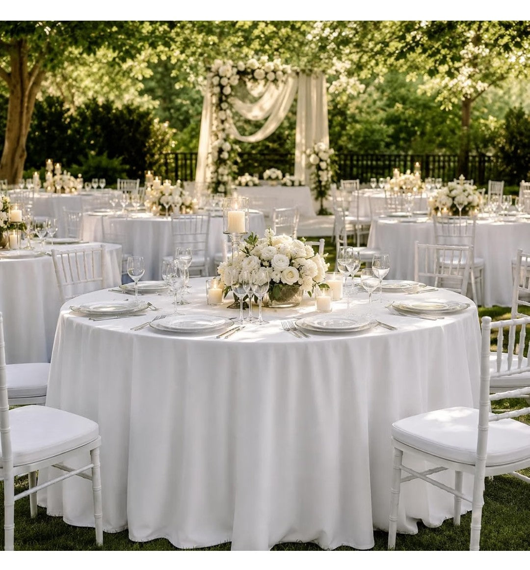 Surmente Round Tablecloth 10 Pack (132in)