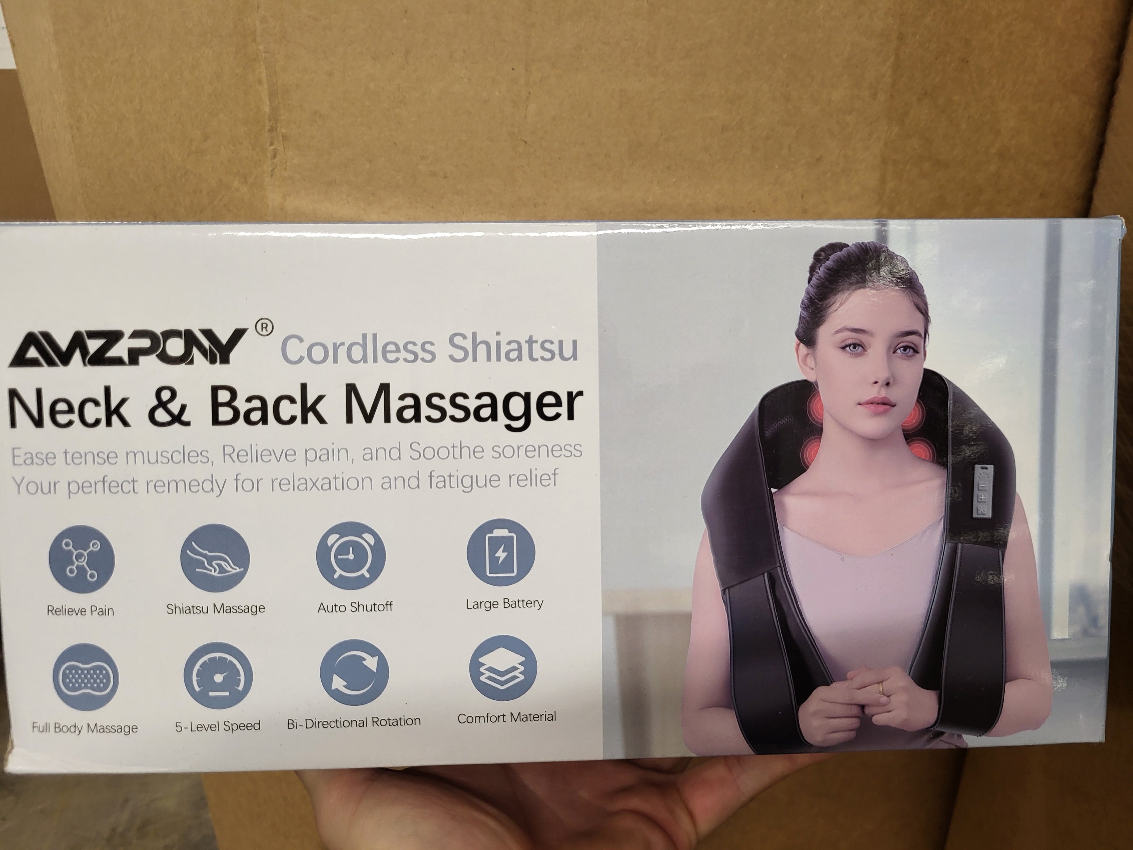 Amzpony Cordless Neck and Back Massager