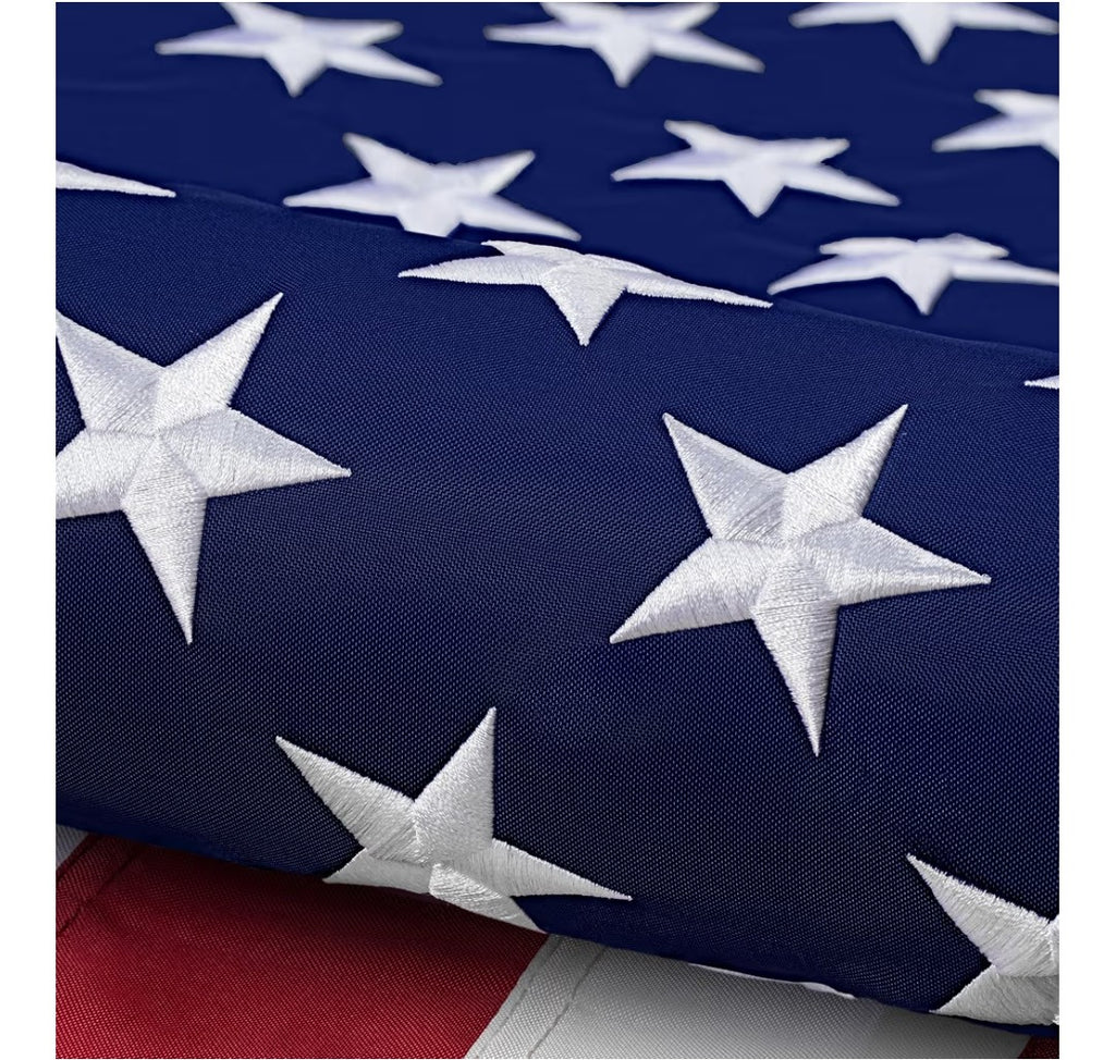8x12ft Embroidered American Flag