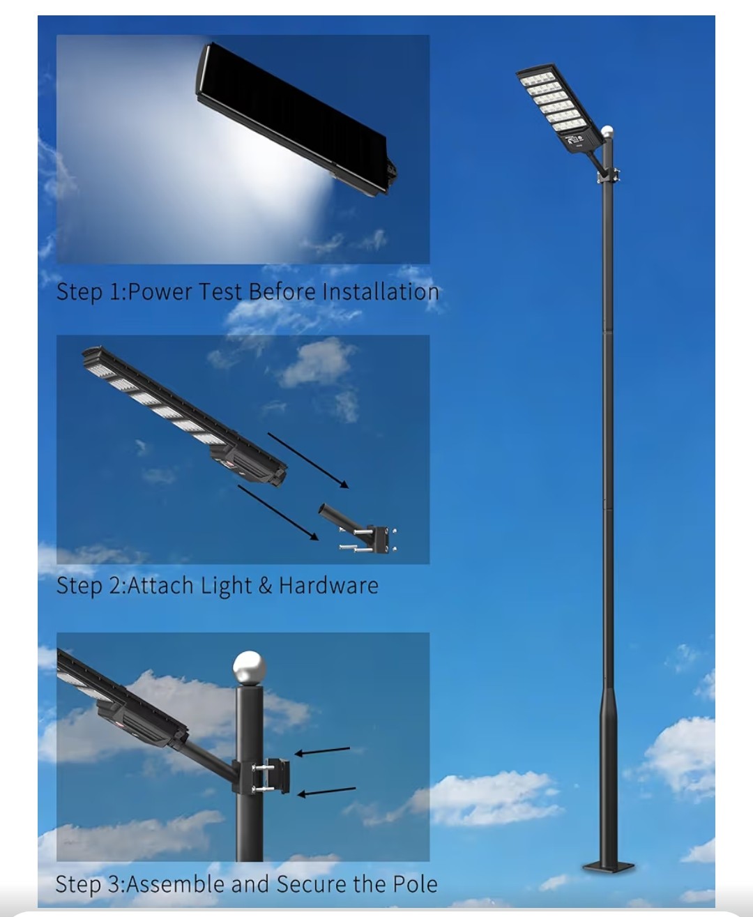 Solar Flood Lights (2 pack, 1 damaged)