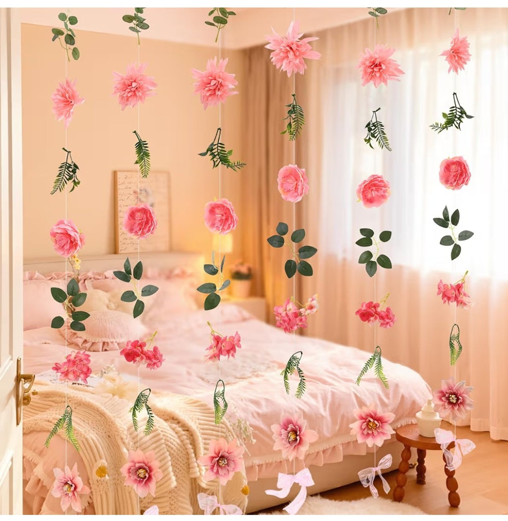 Livole 36ft Hanging Flower Garland, 6pcs