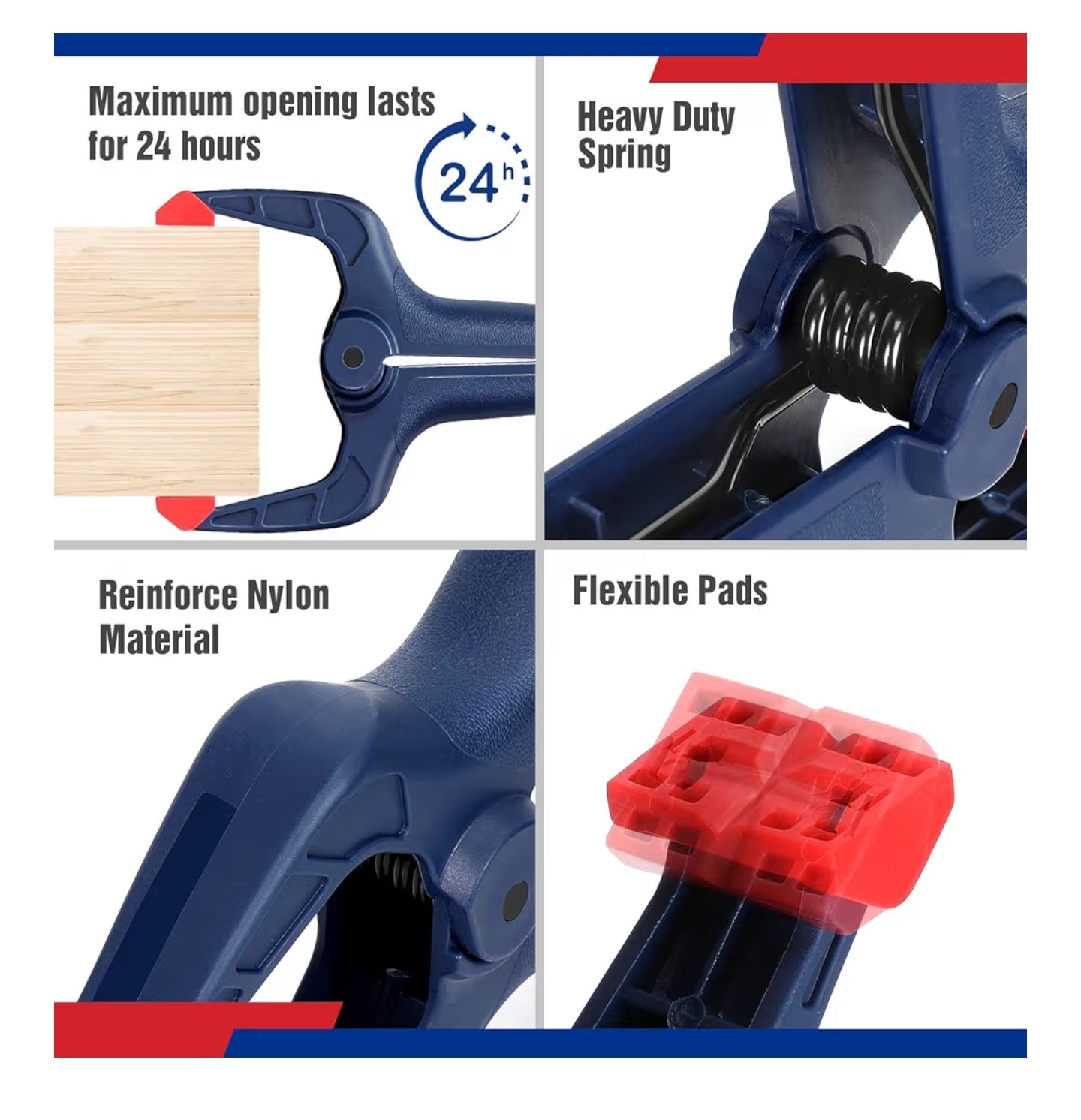 WORKPRO 8-Piece Clamp Set