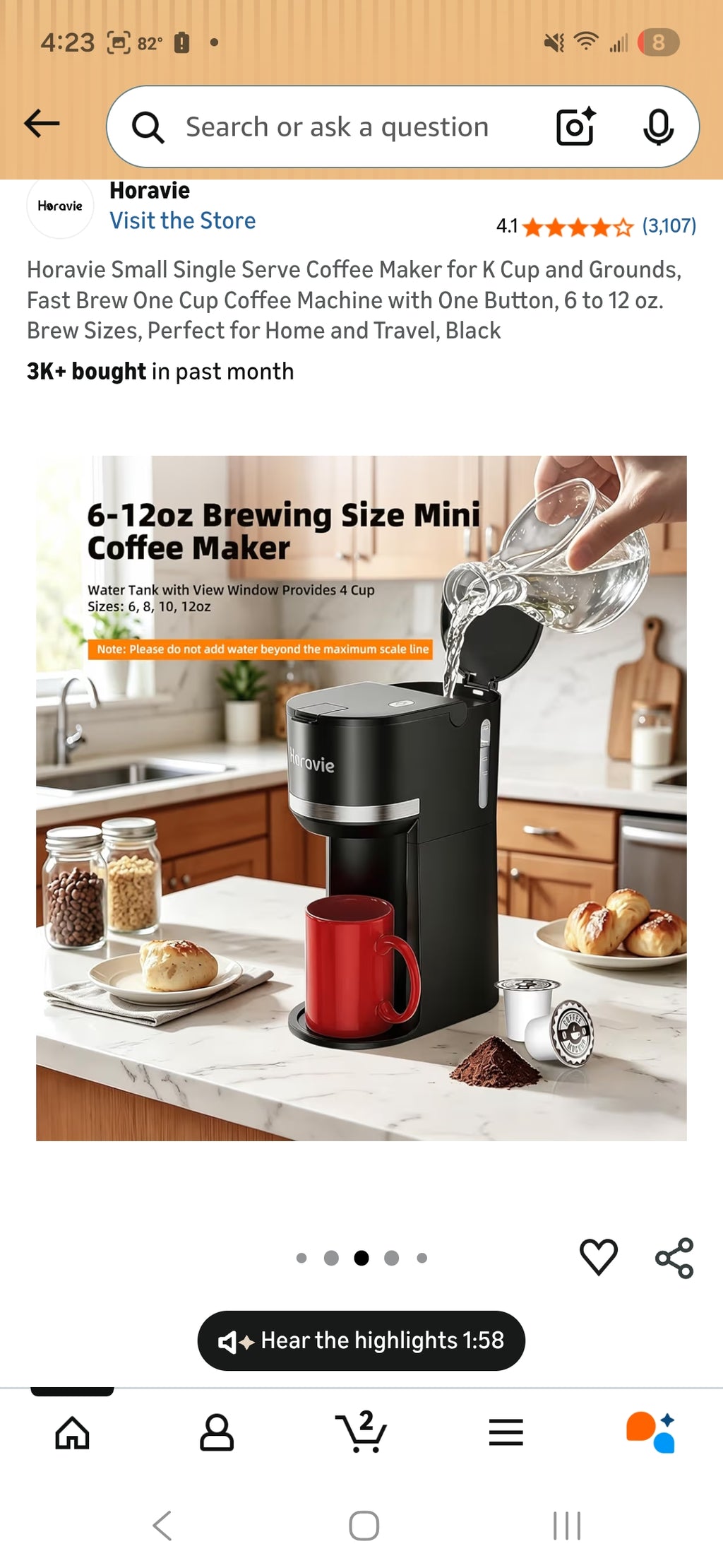 Horatio Single Serve Coffee Maker