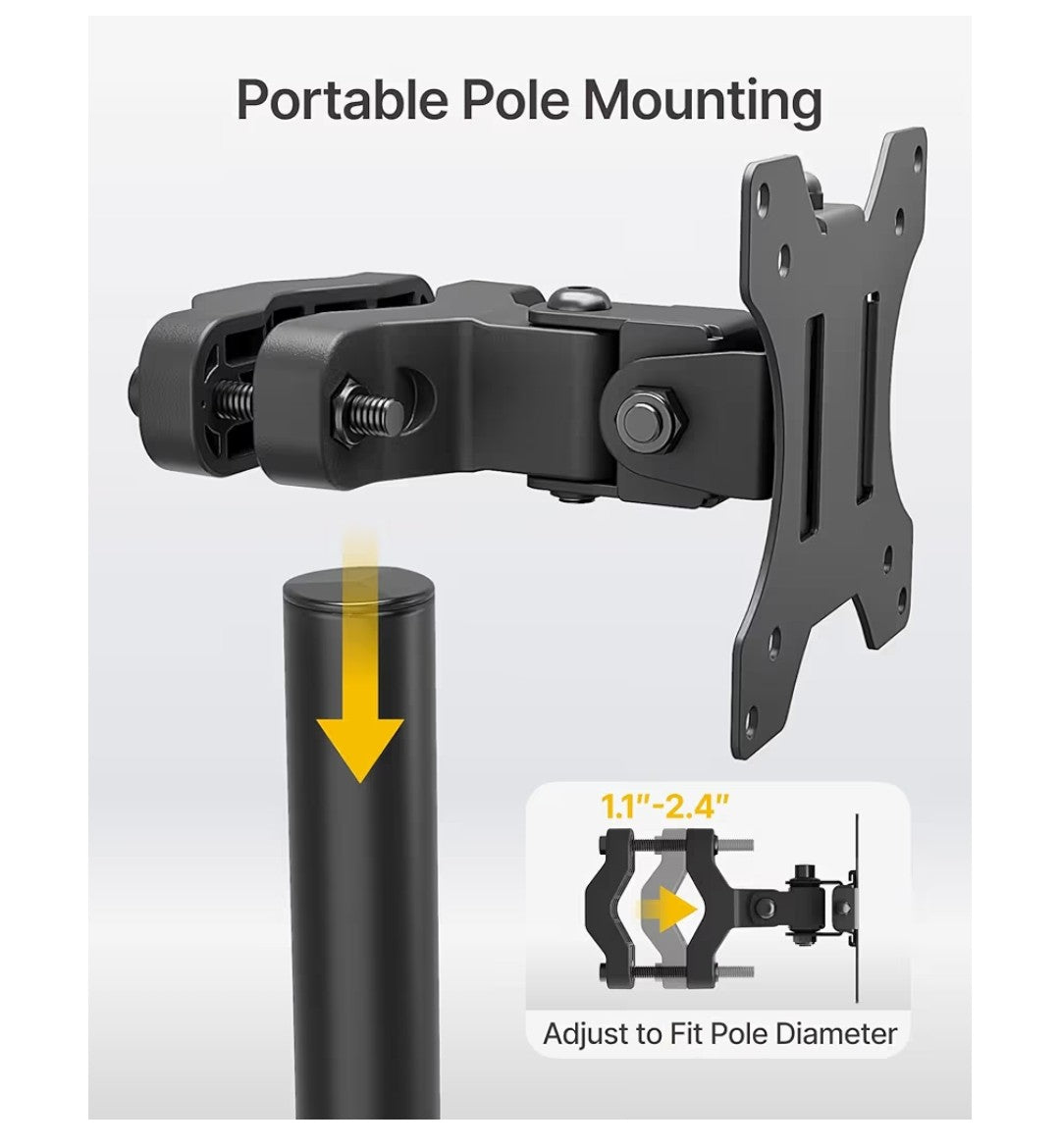 monTEK Pole Mount Monitor Arm