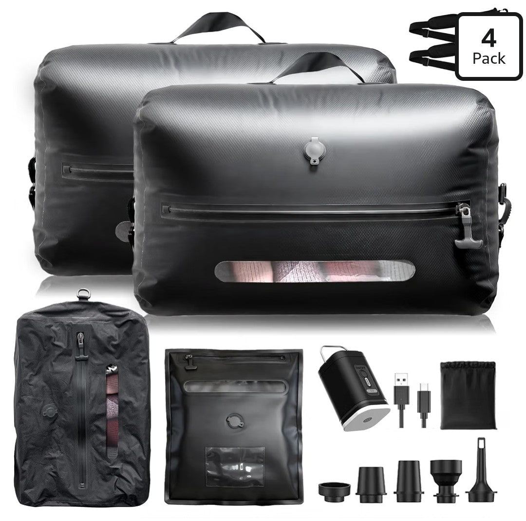 Travel Vacuum Bags with USB-C Pump
