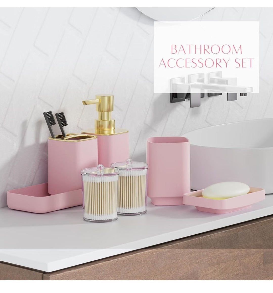 Bathroom Accessory Set (8 pieces)