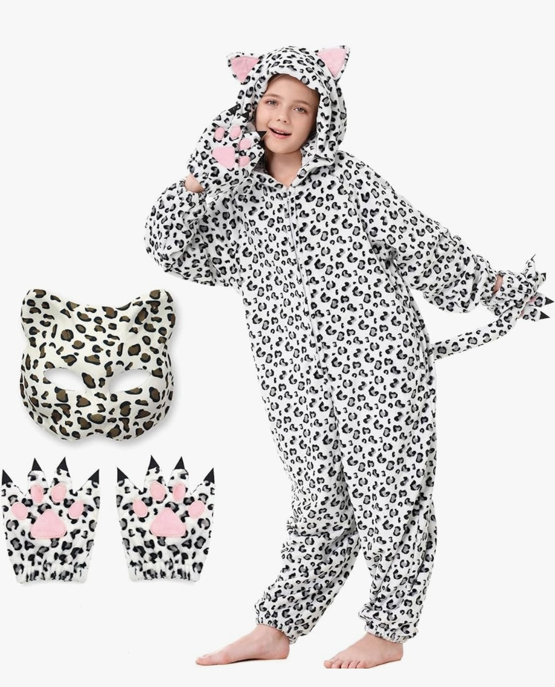 Snow Leopard Costume for Kids (Size 130)