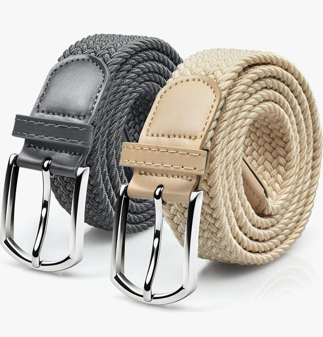 Mens Casual 44in Belt (2 pack)