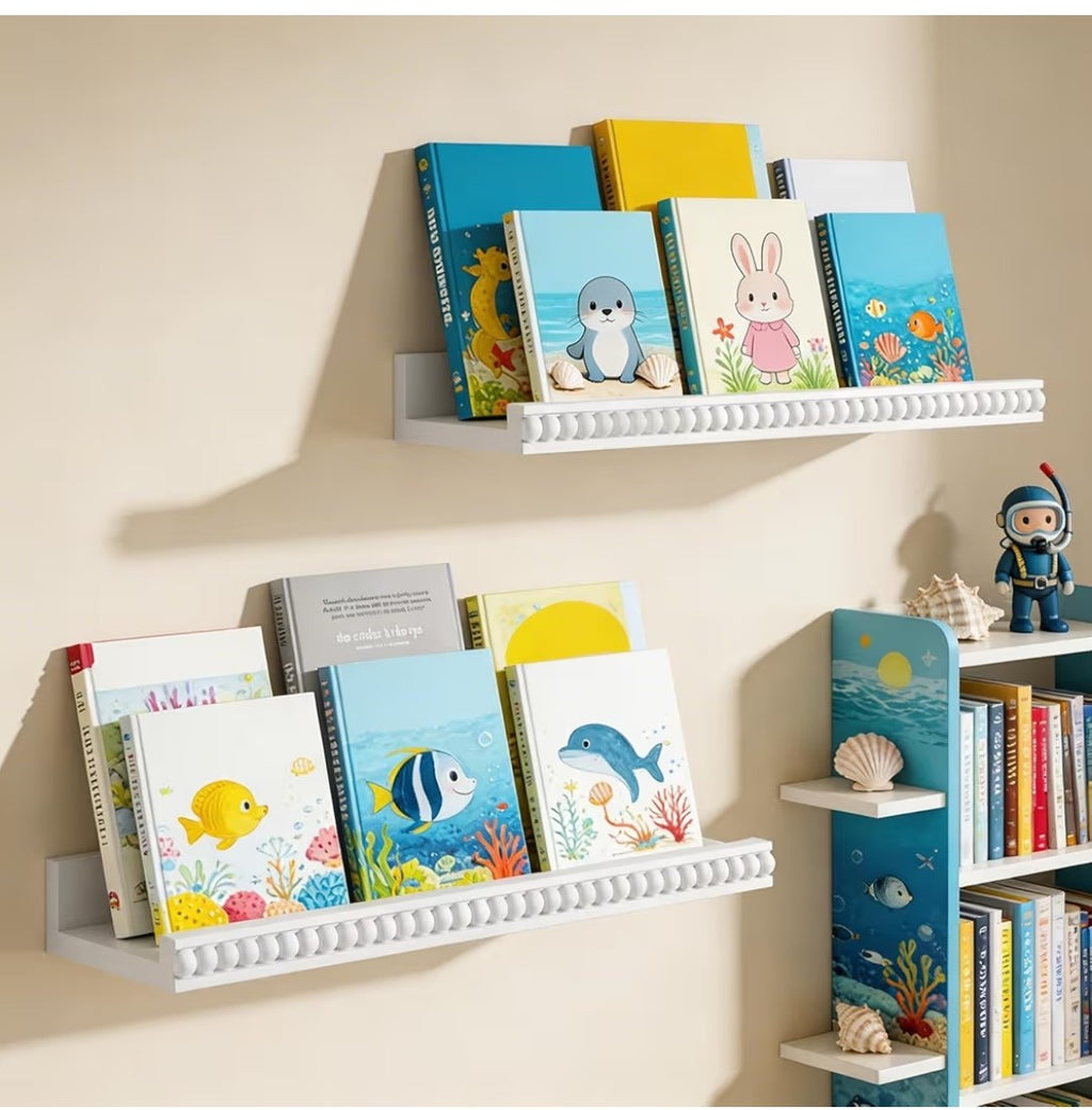 White Floating Shelves (2 pack)