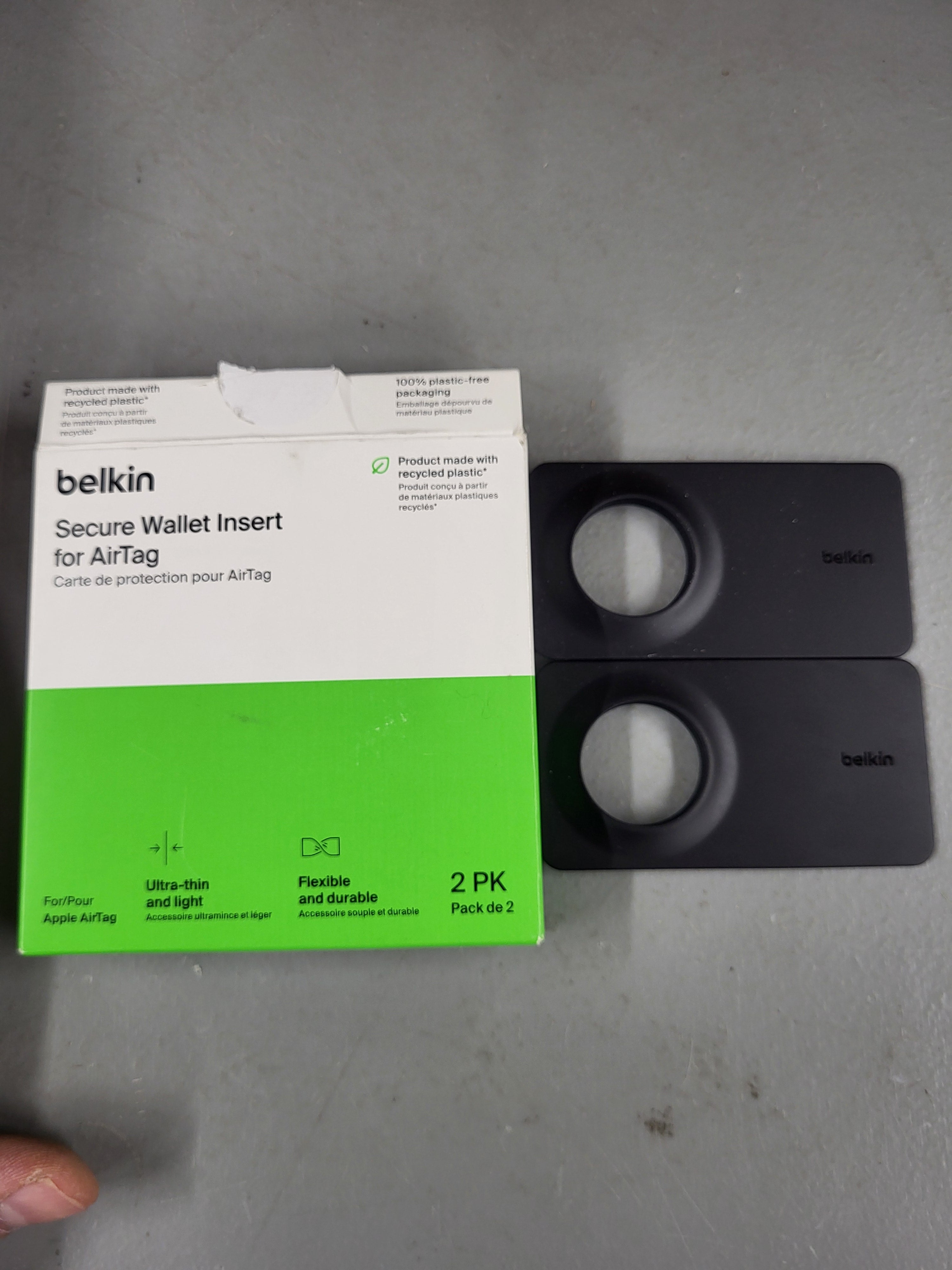 Belkin Apple AirTag  Wallet Insert (2 pack)